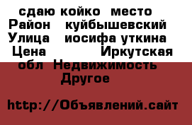 сдаю койко- место. › Район ­ куйбышевский › Улица ­ иосифа-уткина › Цена ­ 3 500 - Иркутская обл. Недвижимость » Другое   